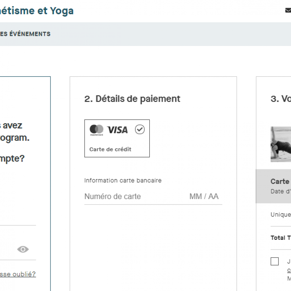 Copie écran créer un compte et payer carré Copie écran créer un compte et payer carré